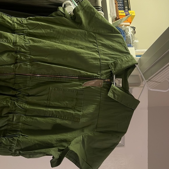 J Crew Army Green Romper - Picture 2 of 6